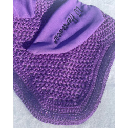 Purple crown dressage bonnet / Lilla dressur hut