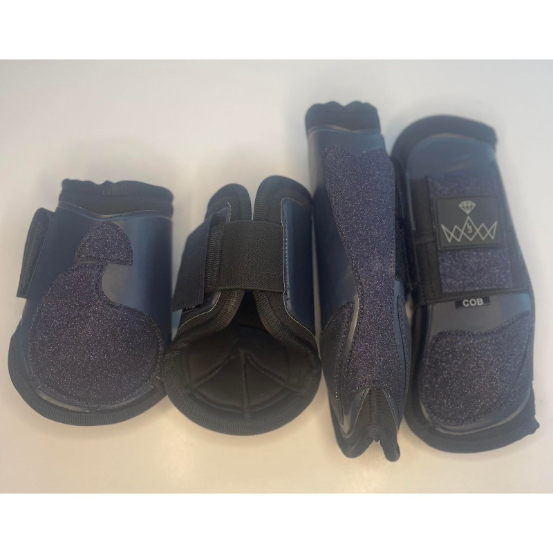 Navy crown jumpingboots / Mørkeblå med krone springgamacher