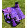 Purple crown dressage set/ Lilla dressur med krone sæt